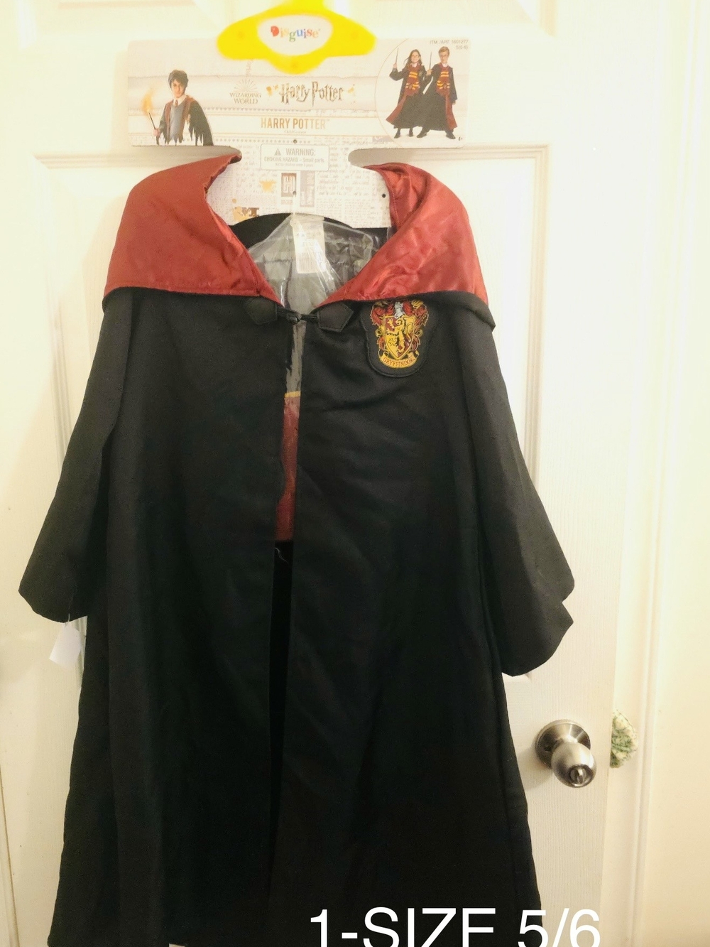 NWT Disguise Harry Potter Gryffindor Costume Robe - Kids Size 5/6